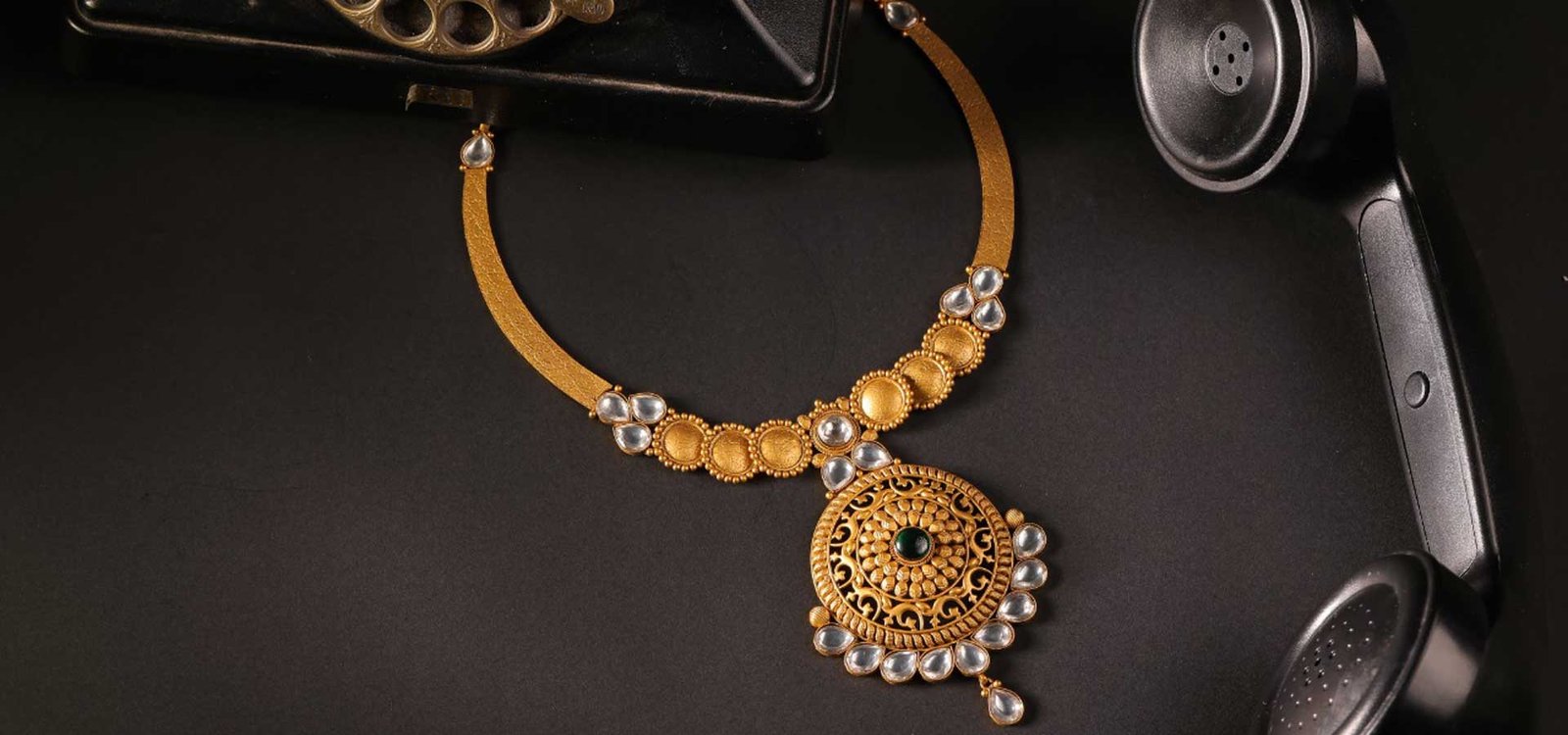 22KT gold necklace set, Kerala Jewellers