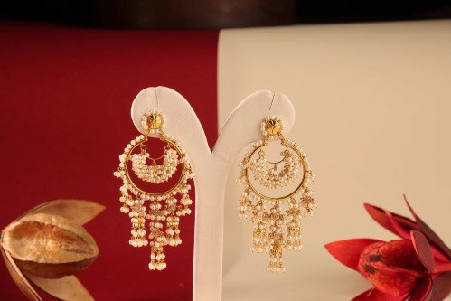 Diamond drop stud earrings
