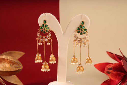 Diamond stud earrings