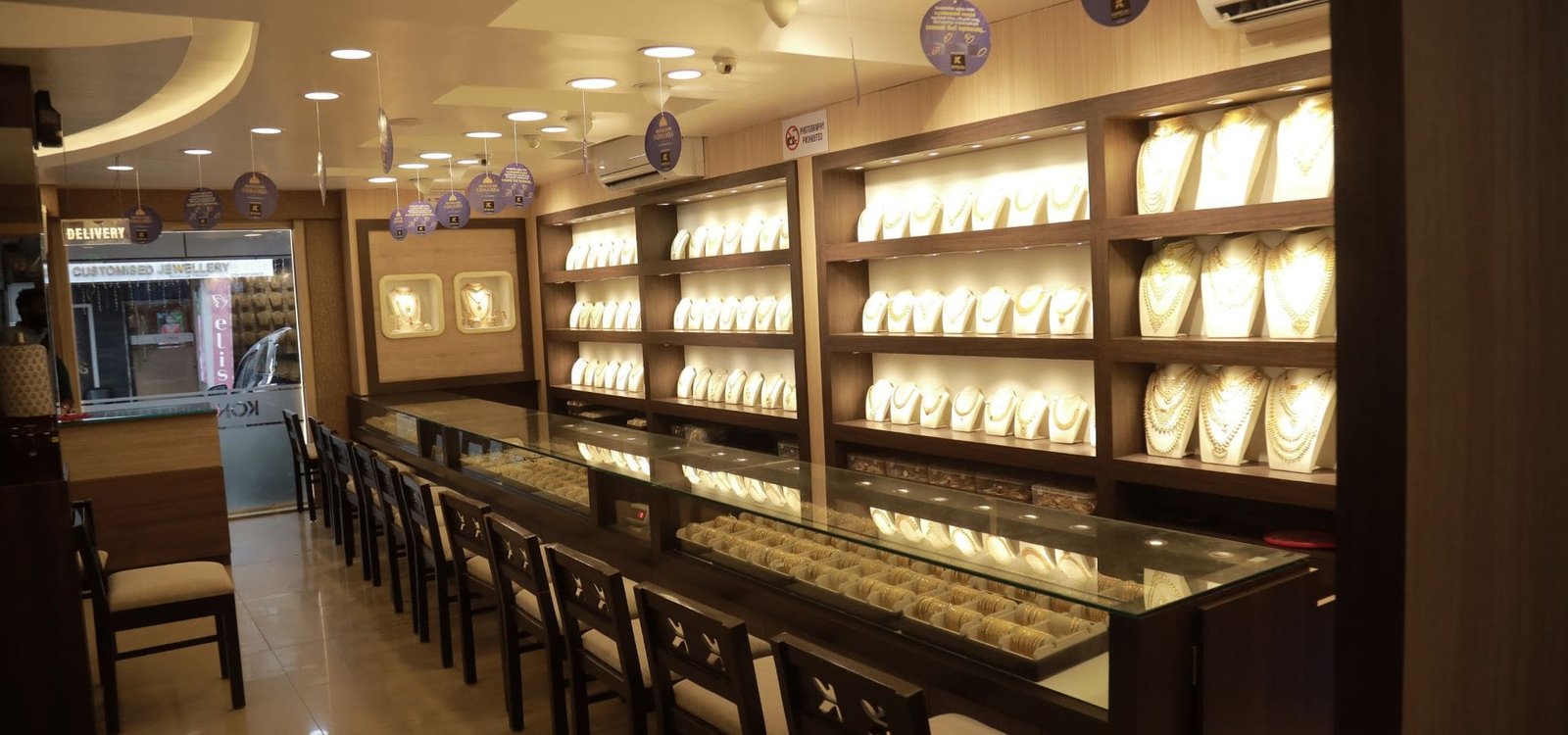 Kerala Jewellers showroom interior